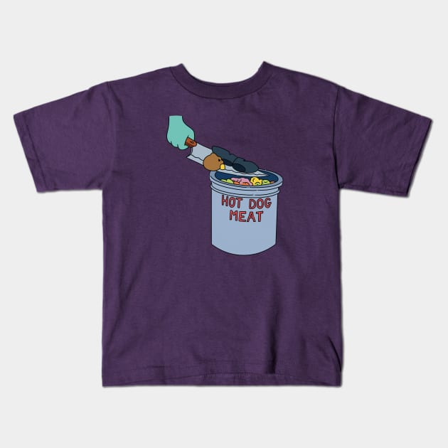 Hot dog meat Kids T-Shirt by TeeAguss